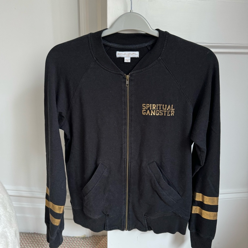 Spiritual gangster bomber sweatshirt